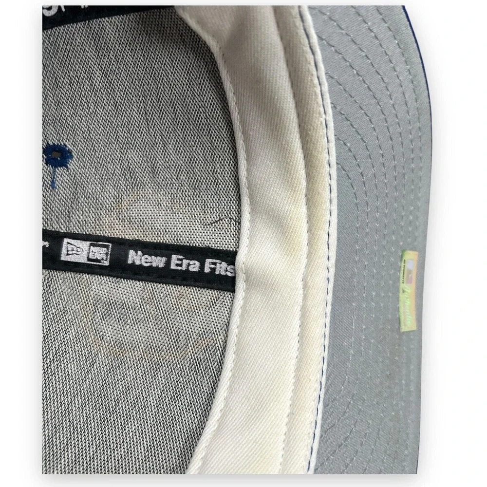Vintage Milwaukee‎ Brewers Fitted Mens 6 7/8 Blue New Era 5950 Wool Blue Box